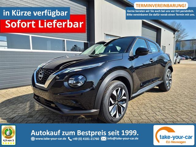 Nissan Juke - 1.0 DIG-T 114PS Acenta Klimaautomatik Sitzheizung R&uuml;ckf.Kamera Bluetooth Touchscreen wireless Apple CarPlay Android Auto Vorlauffahrzeug
