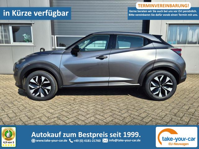 Nissan Juke - 1.0 DIG-T 114PS Acenta Klimaautomatik Sitzheizung R&uuml;ckf.Kamera Bluetooth Touchscreen wireless Apple CarPlay Android Auto Vorlauffahrzeug