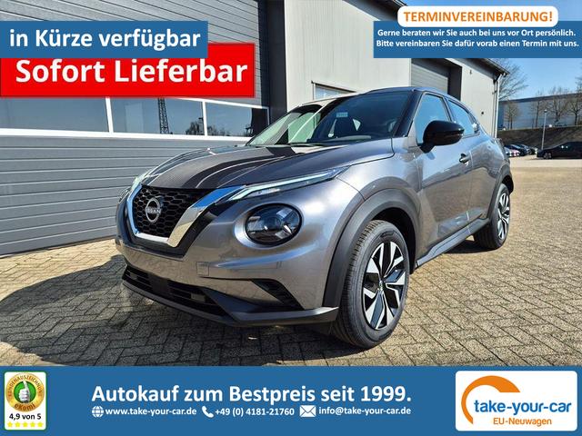 Nissan Juke - 1.0 DIG-T 114PS Acenta Klimaautomatik Sitzheizung R&uuml;ckf.Kamera Bluetooth Touchscreen wireless Apple CarPlay Android Auto Vorlauffahrzeug
