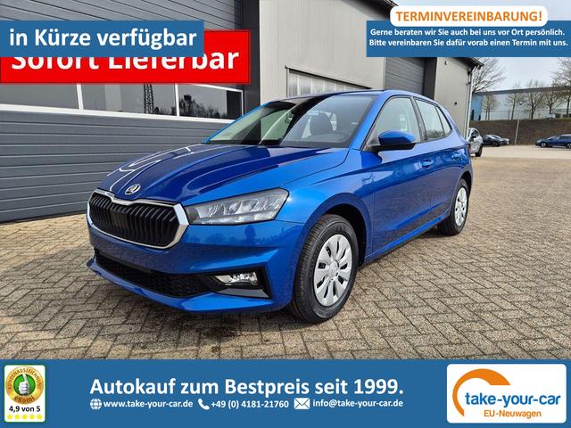Skoda Fabia - 1.0 TSI 95PS Selection 5-t&uuml;rig R&uuml;ckf.Kamera Parksensoren Sitzheizung Multifunktionslenkrad Klima Skoda-Radio Bluetooth Touchscreen Tempomat Nebelsch. Apple CarPlay + Android Auto Vorlauffahrzeug
