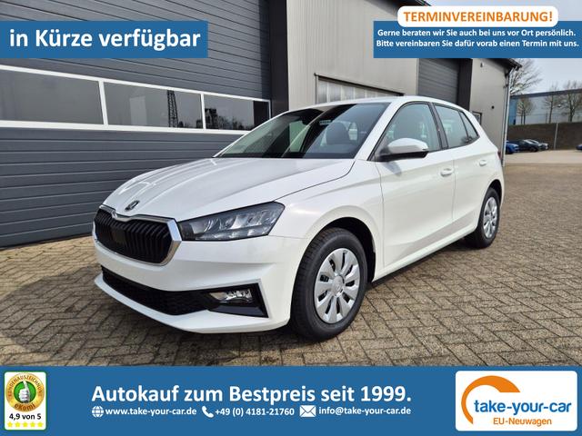 Skoda Fabia - 1.0 TSI 95PS Selection 5-t&uuml;rig R&uuml;ckf.Kamera Parksensoren Sitzheizung Multifunktionslenkrad Klima Skoda-Radio Bluetooth Touchscreen Tempomat Nebelsch. Apple CarPlay + Android Auto Vorlauffahrzeug