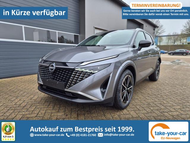 Nissan Qashqai - 1.3 DIG-T MHEV 158 PS X-Tronic Tekna Voll-Leder Klimaautomatik PanoGlasdach Sitzheizung Lenkradheizung Navi Head-Up Display elektr. Heckklappe ACC PDC v+h 360&deg;Kamera DAB Bluetooth Touchscreen Apple CarPlay Android Auto 19"LM Vorlauffahrzeug