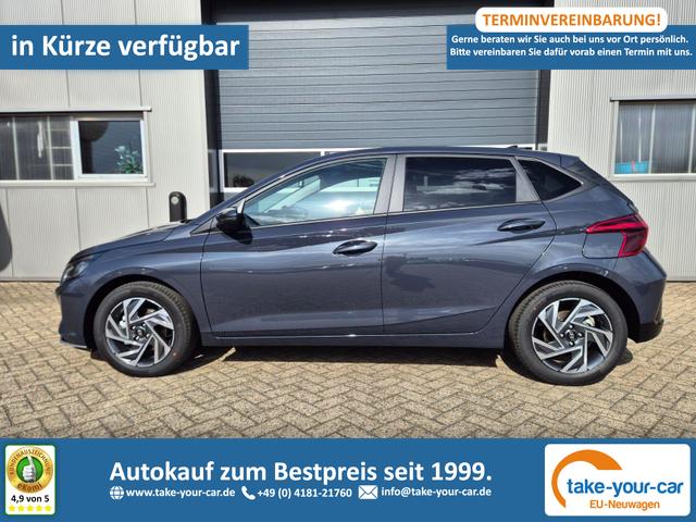 Hyundai i20 - 1.0 T-GDI 90PS Trend 5-t&uuml;rig Klimaautomatik Sitzheizung Lenkradheizung R&uuml;ckf.Kamera PDC Apple CarPlay Android Auto Tempomat Touchscreen 16"LM Vorlauffahrzeug