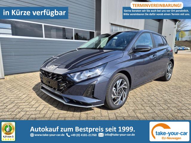Hyundai i20 - 1.0 T-GDI 90PS Trend 5-t&uuml;rig Klimaautomatik Sitzheizung Lenkradheizung R&uuml;ckf.Kamera PDC Apple CarPlay Android Auto Tempomat Touchscreen 16"LM Vorlauffahrzeug