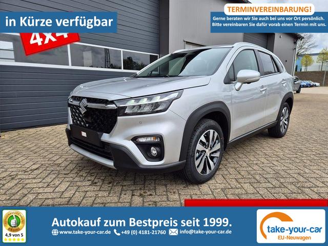 Suzuki S-Cross - Comfort+ 110PS MHEV 4x4 ALLGRIP 1.4 Boosterjet Teilleder Navi Klimaautomatik Sitzheizung ACC PDC v+h 4x Kamera Suzuki-Radio Apple CarPlay Android Auto Touchscreen 2xKeyless 17-LM Vorlauffahrzeug