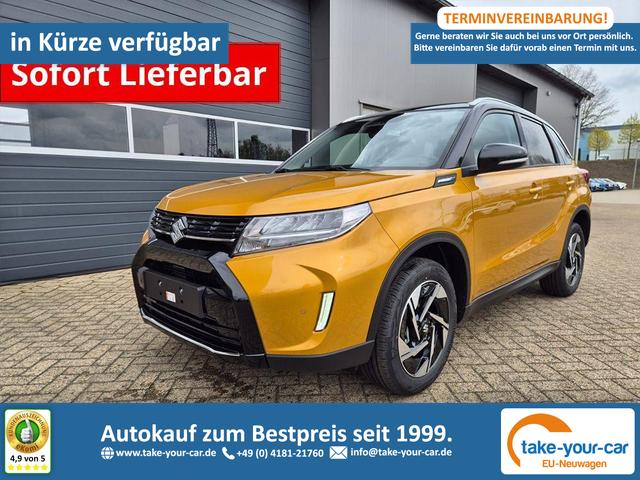 Suzuki Vitara - Comfort+ 110PS Automatik MHEV 1.4 Boosterjet Teilleder Navi Klimaautomatik Sitzheizung ACC PDC v+h R&uuml;ckf.Kamera Suzuki-Radio Apple CarPlay Android Auto Touchscreen 2xKeyless 17-LM Vorlauffahrzeug