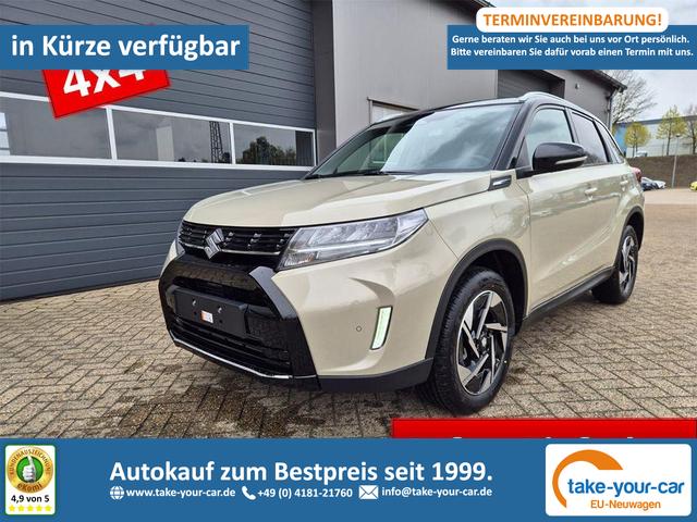 Suzuki Vitara - Comfort+ 110PS MHEV 4x4 ALLGRIP 1.4 Boosterjet Allrad Teilleder mit Alcantara Navi Klimaautomatik Sitzheizung ACC PDC v+h R&uuml;ckf.Kamera Suzuki-Radio Apple CarPlay Android Auto Touchscreen 2xKeyless 17-LM Vorlauffahrzeug