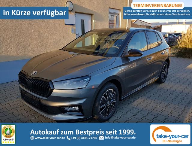Skoda Fabia - Monte Carlo 5J. Garantie Doppelter Ladeboden Klimaauto 16 Zoll LM Bi-LED Kamera Kessy Vorlauffahrzeug