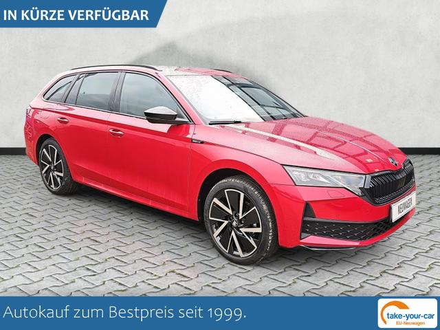 Skoda Octavia Combi - 1.5 TSI mHEV 110 kW Sportline eTSI DSG Pano AHK Vorlauffahrzeug