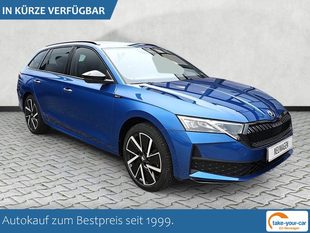 Skoda Octavia Combi - 1.5 TSI mHEV 110 kW Sportline eTSI DSG Pano AHK Vorlauffahrzeug
