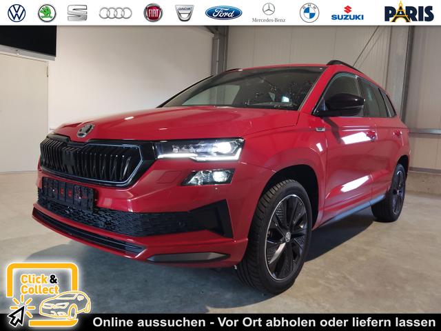 Skoda Karoq - Sportline 2.0 TSI 190 PS 4x4 DSG Navi-Anh&auml;ngerkupplung-Garantie-LED-Matrix-AppleCarPlay-2x PDC-Kamera-Android-Auto-ACC-Kessy-2-Zonen-Klimaautomatik-18''Alu-Sofort