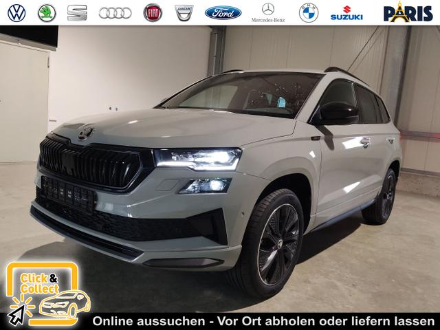 Skoda Karoq - Sportline 2.0 TSI 190 PS 4x4 DSG Navi-Anhängerkupplung-Garantie-LED-Matrix-AppleCarPlay-Android-Auto-ACC-Kessy-2-Zonen-Klimaautomatik-18''Alu