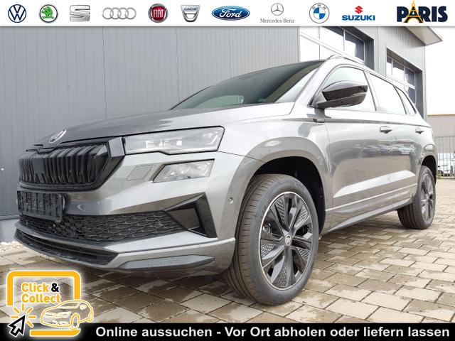 Skoda Karoq - Sportline 1,5 TSI 150 PS DSG Navi-4x Sitzheizung-Canton Sound-Anhängerkupplung-LED-Matrix-AppleCarPlay-Android-Auto-ACC-Kessy-2-Zonen-Klimaautomatik-18''Alu