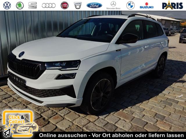 Skoda Karoq - Sportline 2.0 TSI 190 PS 4x4 DSG Navi-Anhängerkupplung-Garantie-LED-Matrix-AppleCarPlay-Android-Auto-ACC-Kessy-2-Zonen-Klimaautomatik-18''Alu-Sofort