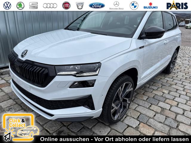 Skoda Karoq - Sportline 1,5 TSI 150 PS DSG -5 Jahre Garantie-Navi-4x Sitzheizung-Canton Sound-Anh&auml;ngerkupplung-LED-Matrix-AppleCarPlay-Android-Auto-ACC-Kessy-2-Zonen-Klimaautomatik-19''Alu-Sofort