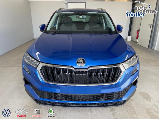 Skoda / Karoq / Blau / / / 150PS TDI DSG 4x4 AHK+Navi+ACC+Kamera+Sitzheiz+eHeck+GV5