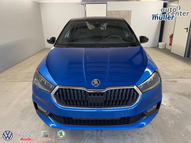 Skoda / Fabia / Blau / / / Selection 115PS DSG AHK+Dynamic+Kamera+Kessy+Alu16+Sitzheiz+Climatron+PDCvohi 