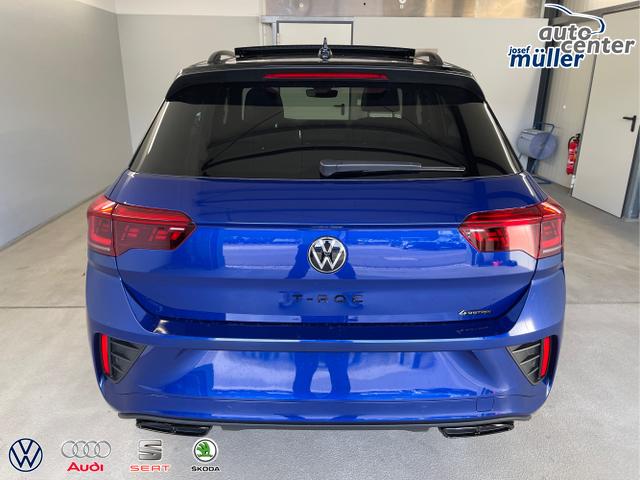 Volkswagen / T-Roc / Blau / / / 190PS 4M DSG Pano+AHK+Black+IQ.Light+IQ.Drive+eHeck+Kamera+Alu19