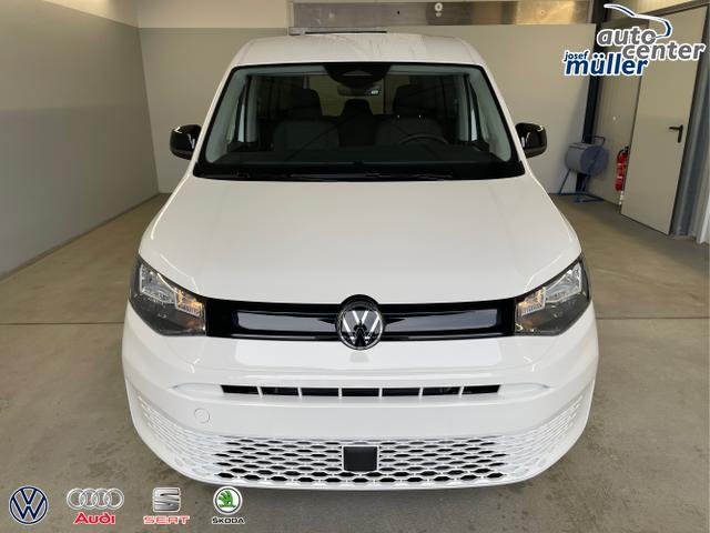 Volkswagen / Caddy / Weiß / / / 115PS AHK+Climatronic+App-Connect+Winter+GVL+PDC+Side u. Lane Assist