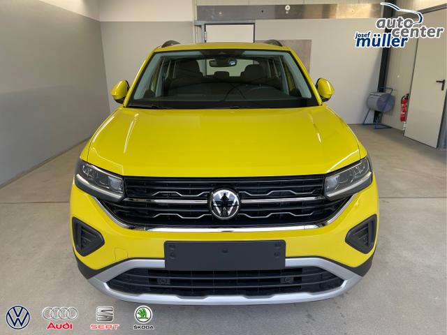 Volkswagen / T-Cross / Gelb / / / 95PS PDC vo+hi+Sitzheizung+App+Side+Travel+Stau+ACC+Klima