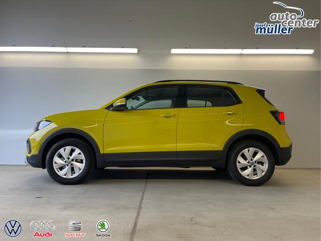Volkswagen / T-Cross / Gelb / / / 95PS PDC vo+hi+Sitzheizung+App+Side+Travel+Stau+ACC+Klima