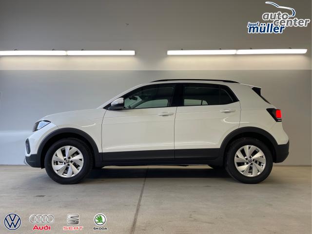 Volkswagen / T-Cross / Wei&szlig; / / / 95PS PDC vo+hi+Sitzheizung+App+Side+Travel+Stau+ACC+Klima