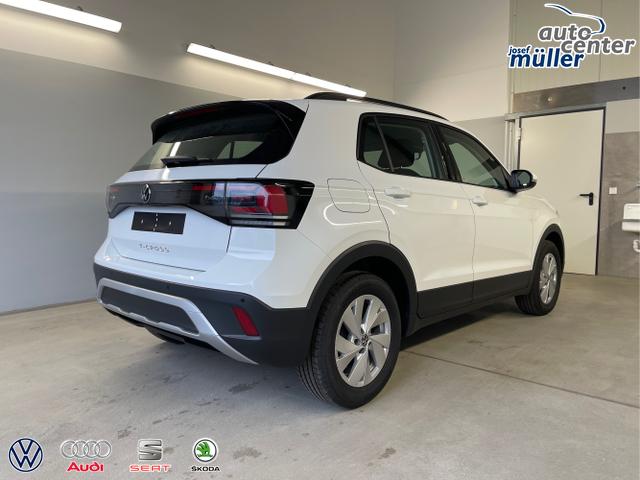Volkswagen / T-Cross / Wei&szlig; / / / 95PS PDC vo+hi+Sitzheizung+App+Side+Travel+Stau+ACC+Klima 