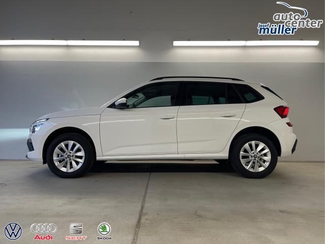 Skoda / KAMIQ / Weiß / / / 115PS DSG Matrix+AHK+Kamera+PDC vor+hi+Kessy+Sitzheizung+GVL