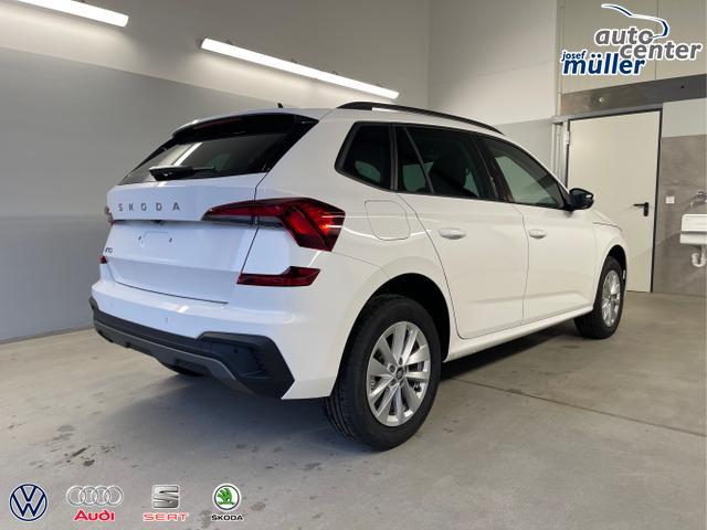 Skoda / KAMIQ / Weiß / / / 115PS DSG Matrix+AHK+Kamera+PDC vor+hi+Kessy+Sitzheizung+GVL