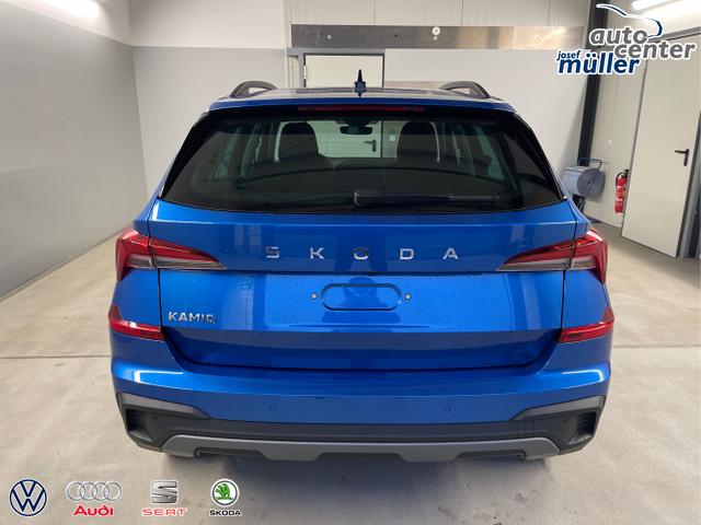 Skoda / KAMIQ / Blau / / / 115PS DSG Matrix+AHK+Kamera+PDC vor+hi+Kessy+Sitzheizung+GVL