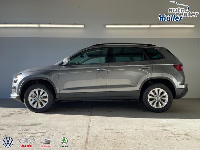 Skoda / Karoq / Grau / / / 150PS DSG AHK+Kamera+ACC+Kessy+Kamera+ParkPilot vo+hi+App