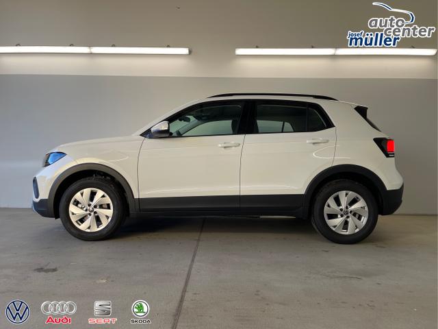 Volkswagen / T-Cross / Wei&szlig; / / / 95PS PDC vo+hi+Shz+App+Side+Travel