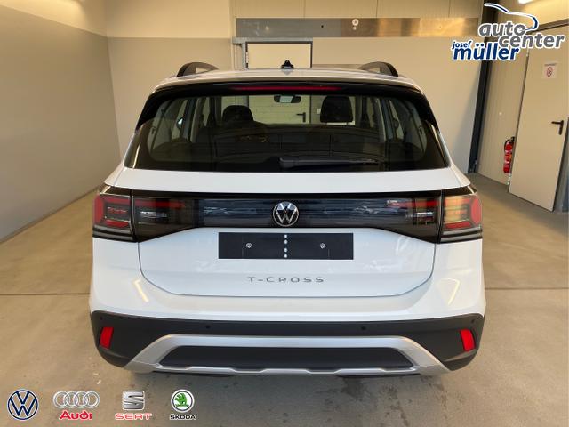 Volkswagen / T-Cross / Wei&szlig; / / / 95PS PDC vo+hi+Shz+App+Side+Travel
