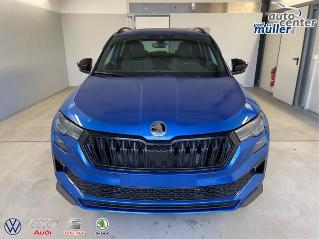 Skoda / Karoq / Blau / / / TDI 4x4 AHK+360&deg;+Alu19+Navi+Matrix+Winter-Paket