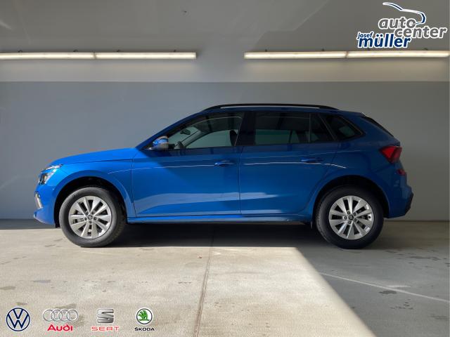 Skoda / KAMIQ / Blau / / / 115PS DSG Matrix+AHK+Kamera+PDC vor+hi+Kessy+Sitzheizung+GVL