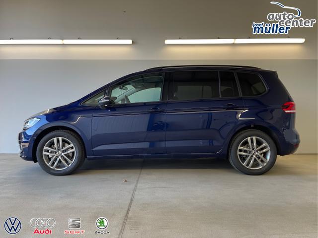 Volkswagen / Touran / Blau / / / 150PS 7Si+IQ.Light+TrailerAss+Cam+Navi+Kamera+Alarm+Kessy+App-Connect