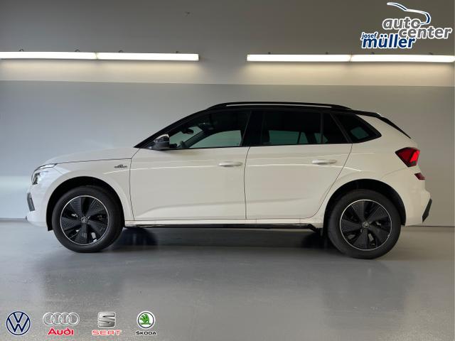 Skoda / KAMIQ / Wei&szlig; / / / 115PS DSG AHK+Navi+Matrix+GV5+Pano+Kessy+Kamera+Alu17+Sitzheiz