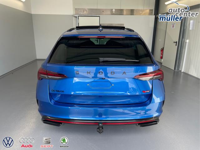 Skoda / Octavia Combi / Blau / / / 265PS DSG HUD+Pano+360&deg;+DCC+AHK+CANTON+Matrix+Alu19+eHeck+GV4