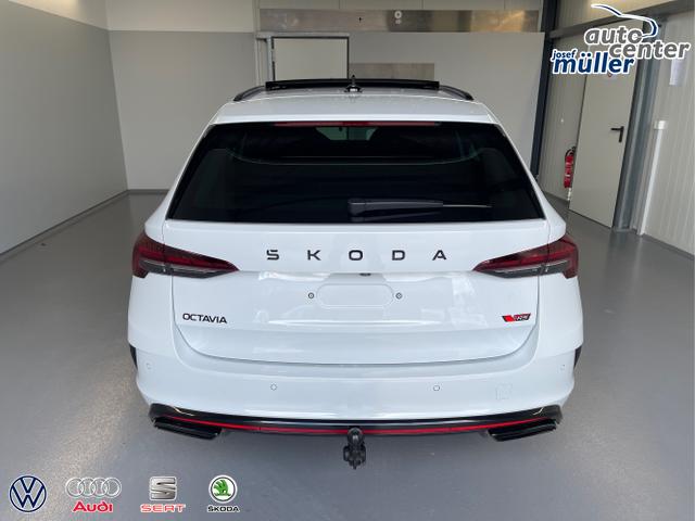 Skoda / Octavia Combi / Wei&szlig; / / / 265PS DSG HUD+Pano+360&deg;+DCC+AHK+CANTON+Matrix+Alu19+eHeck+GV4