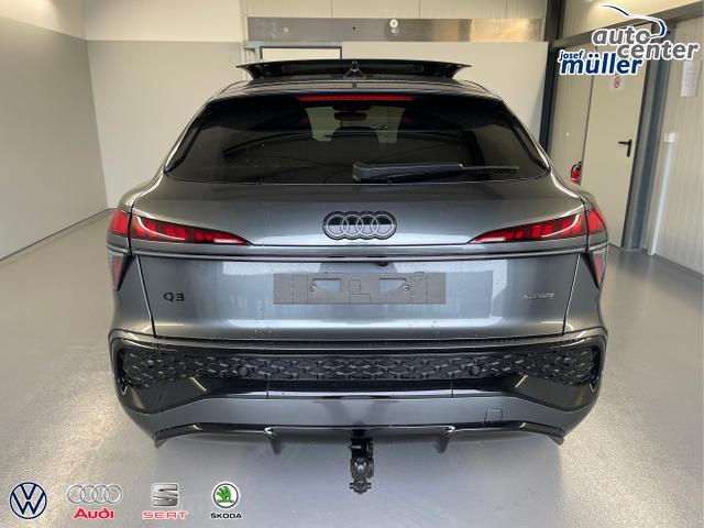 Audi / Q3 Sportback / Grau / / / TFSI 265 PS quattro S line Pano+TechPro+Matrix+AHK+HUD+Alu20+KlimaPlus+DCC+SONOS