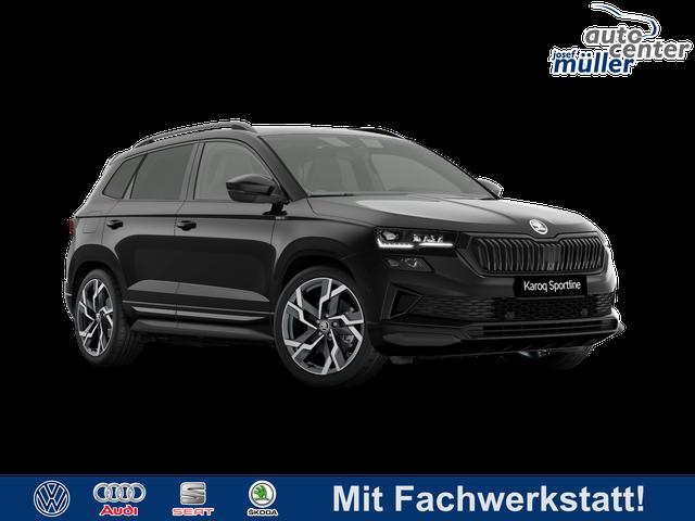 Skoda Karoq - Sportline 2.0 TSI DSG 4x4 GV4+AHK+Navi+360&deg;+Pano+Keyless+LM19+Matrix+eHeck