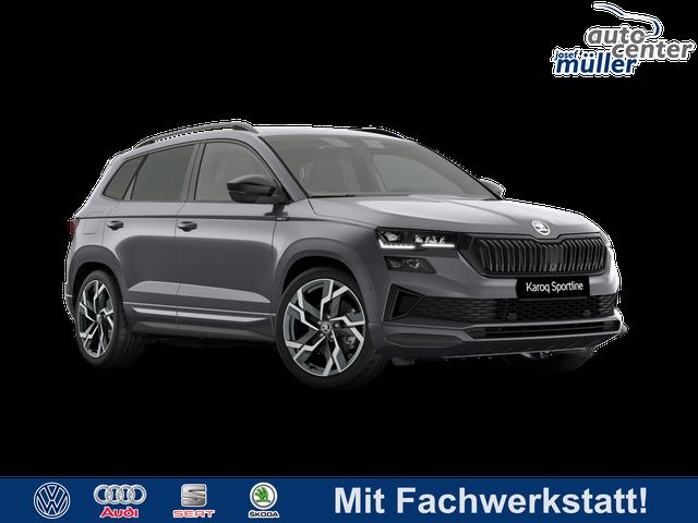 Skoda Karoq - Sportline 2.0 TSI DSG 4x4 GV4+AHK+Navi+360&deg;+Pano+Keyless+LM19+Matrix+eHeck