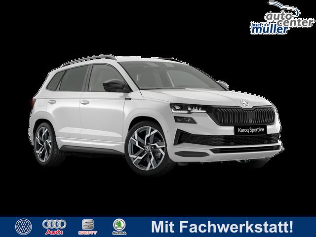 Skoda Karoq - Sportline 2.0 TSI DSG 4x4 GV4+AHK+Navi+360&deg;+Pano+Keyless+LM19+Matrix+eHeck