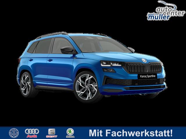 Skoda Karoq - Sportline 2.0 TSI DSG 4x4 GV4+AHK+Navi+360&deg;+Pano+Keyless+LM19+Matrix+eHeck