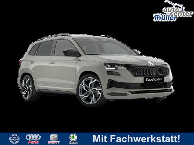 Skoda Karoq - Sportline 2.0 TSI DSG 4x4 GV4+AHK+Navi+360&deg;+Pano+Keyless+LM19+Matrix+eHeck