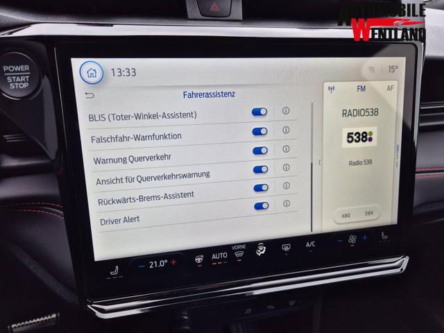 Ford Puma ST-Line X 1.0 EcoBoost Hybrid 125PS Automatik 360&deg;Kamera AbstandsTempomat el.Heckklappe Premium Leder (Sensico) B+O-Sound Klimaautomatik Sitzheizung Lenkradheizung Frontscheibe beheizb. Ford-Navi SYNC4 Bluetooth Apple CarPlay Android Auto PDC v+h 1 