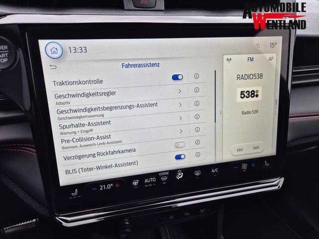 Ford Puma ST-Line X 1.0 EcoBoost Hybrid 125PS Automatik 360&deg;Kamera AbstandsTempomat el.Heckklappe Premium Leder (Sensico) B+O-Sound Klimaautomatik Sitzheizung Lenkradheizung Frontscheibe beheizb. Ford-Navi SYNC4 Bluetooth Apple CarPlay Android Auto PDC v+h 1 