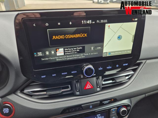 Hyundai i30 Kombi 1.6 T-GDI 150PS Automatik N-Line MY2026 Sitzheizung Lenkradheizung Klimaautomatik Navi 10,3"-Touchscreen Bluelink Apple CarPlay + Android Auto PDC v+h R&uuml;ckf.Kamera 18-LM 