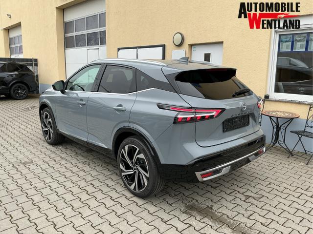 Nissan / Qashqai / Grau / Tekna+ / Ceramic Grey / , Bild dient zur Illustration und zeigt aufpreispflichtige Sonderausstattung. "Die Herstellergarantie beginnt bei EU-Fahrzeugen bereits bei Auslieferung vom ausl&auml;ndischen Lieferanten und kann um mehr als 14 Tage verk&uuml;rzt sein.