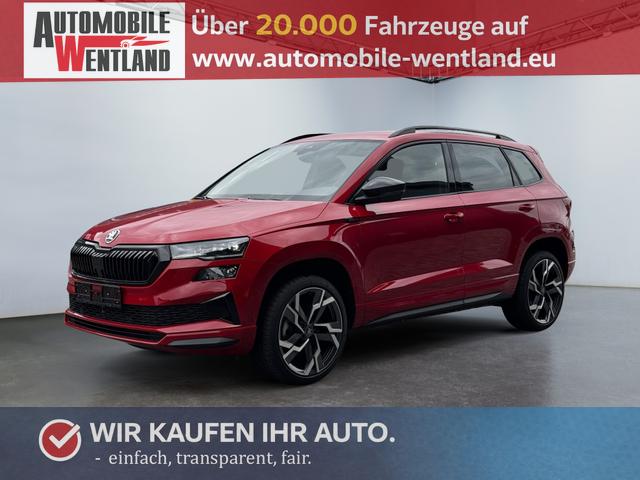Skoda Karoq - 1,5 TSI DSG Sportline 2ZKlimaautomatik Canton Anh&auml;ngerkupplung Totewinkel Assistent 2 x Einparkhilfe Kamera 19 Zoll Felgen adaptiver Tempomat 5J Garantie
